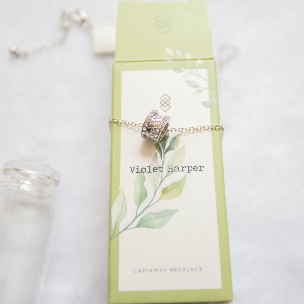 Violet Harper silver loop necklace